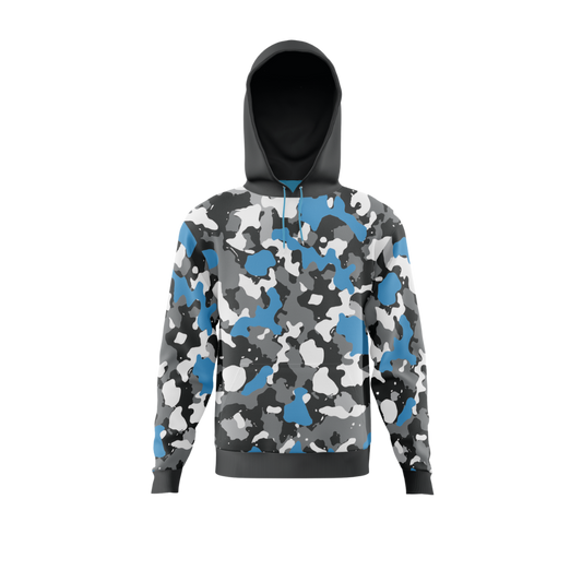 Back design of Steel Claws 4 Premium Bowling Hoodie showcasing unique pattern