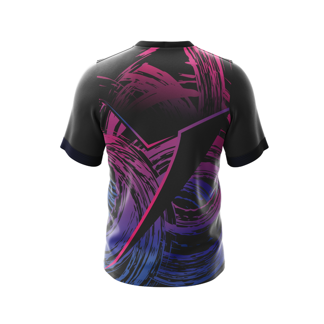 Close-up of Dark Slash Premium Jersey showing breathable fabric texture.