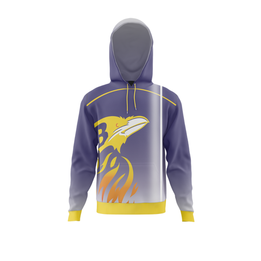 Front view of Twilight Crest Premium Bowling Hoodie by Total Package