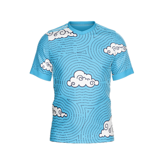 Clouds Premium Jersey with modern cloud-inspired design.