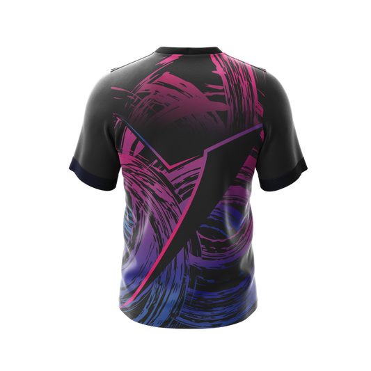 Close-up of Dark Slash Premium Jersey showing breathable fabric texture.