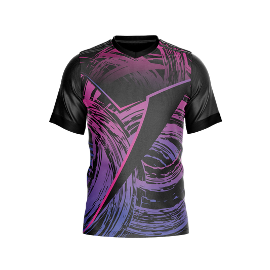 Front view of Dark Slash Premium Jersey with dynamic slash design.