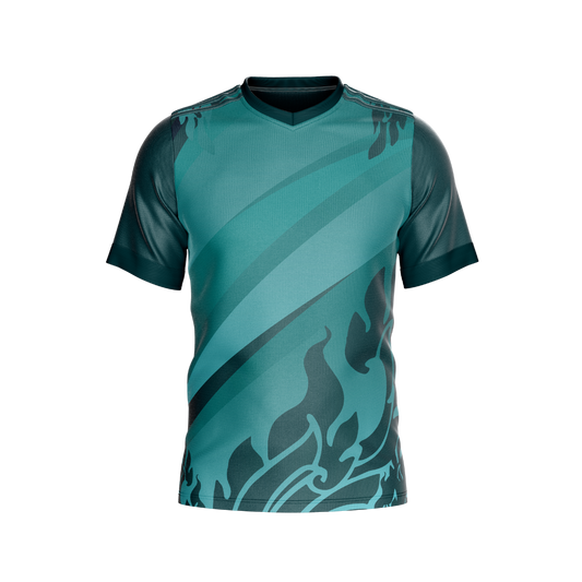 Green Flames Premium Jersey front view