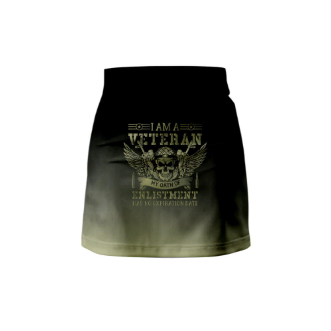 I Am a Veteran Bowling Skort with moisture-wicking fabric and compression shorts