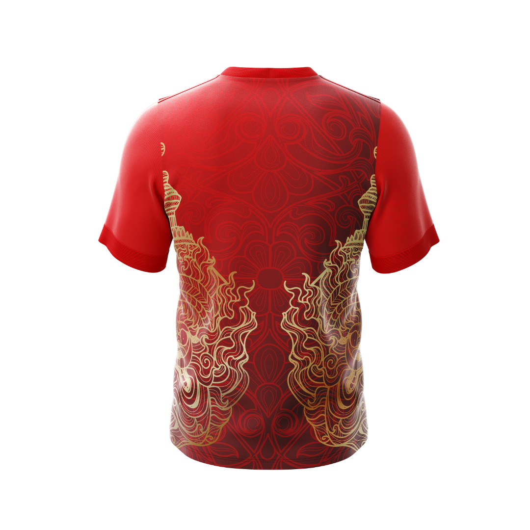 Back view of Karate Kid Premium Jersey showcasing quality craftsmanship.