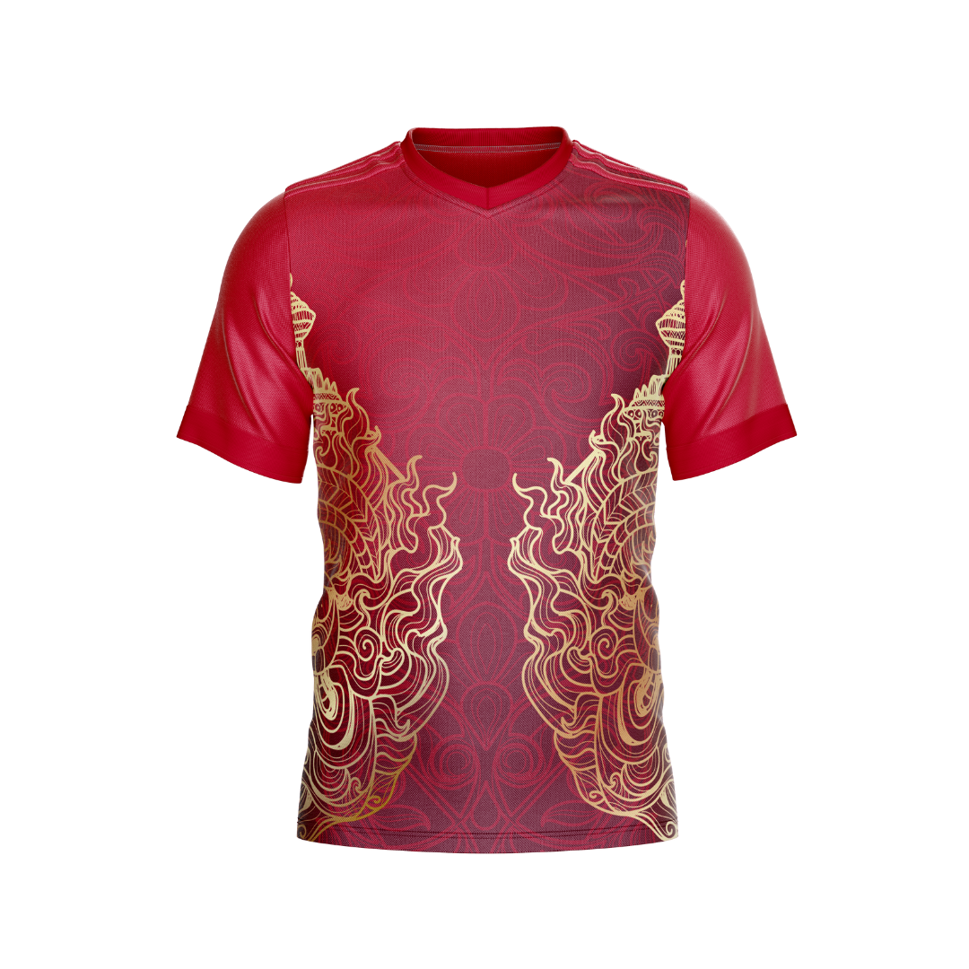 Front view of Karate Kid Premium Jersey featuring iconic martial arts design.