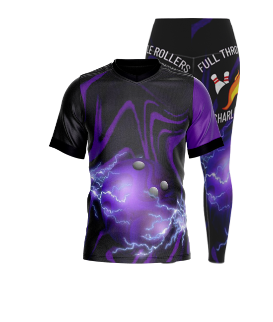 Lightning Purple Leggings