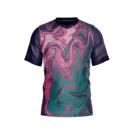Marble Lava Premium Jersey front view showcasing dynamic lava-inspired design.