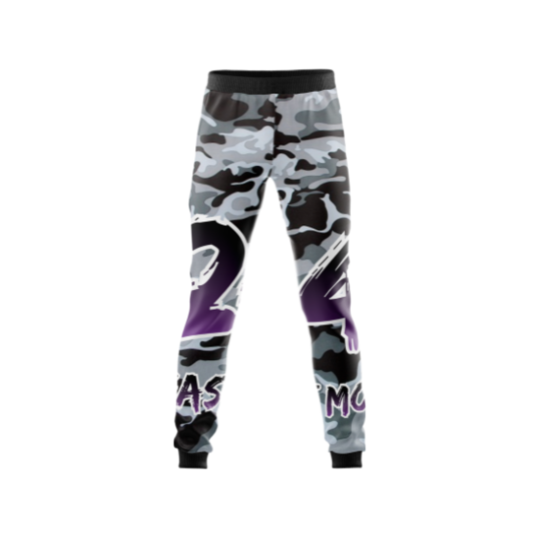 Military Beast Mode Bowling Pants featuring a bold military design and performance fit.