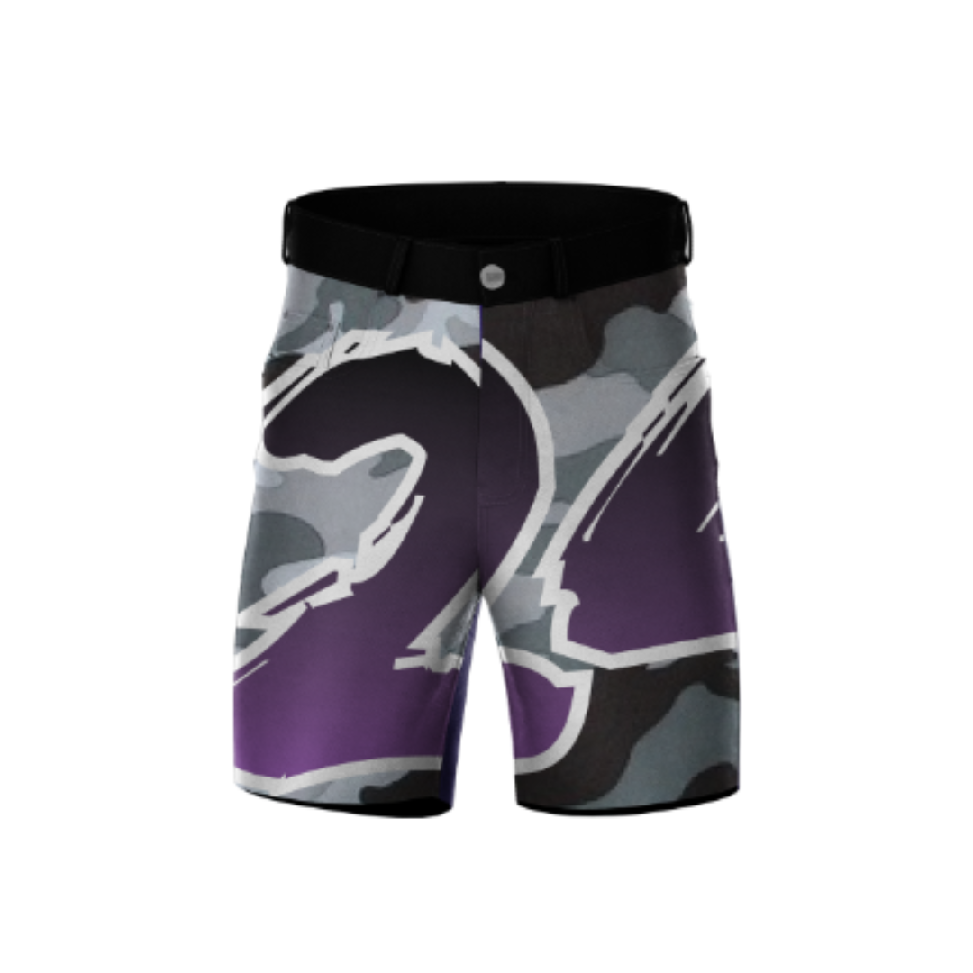 Military Beast Mode Bowling Shorts with bold graphics and breathable fabric