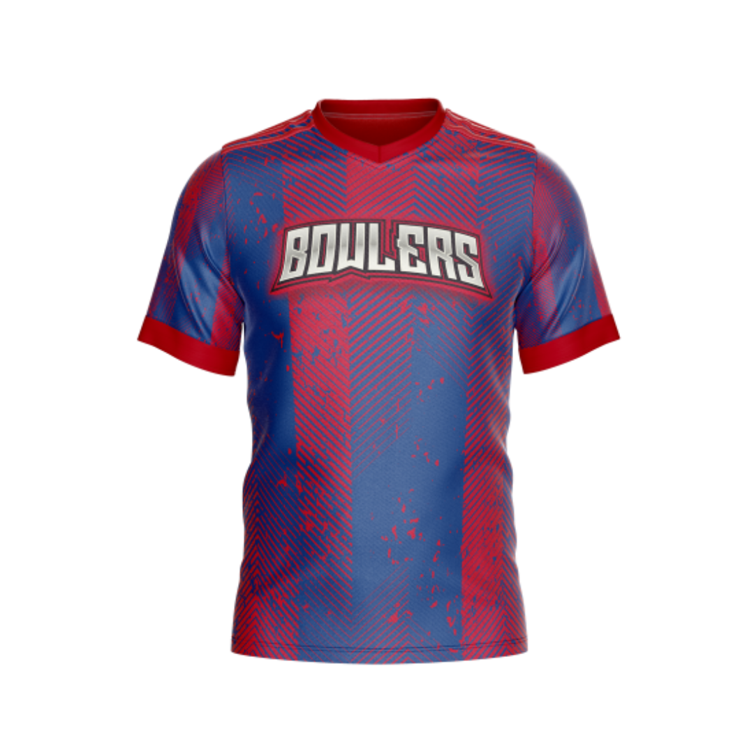 Front view of Patriotic Tint F Premium American Flag T-Shirt in red, white, and blue colors.