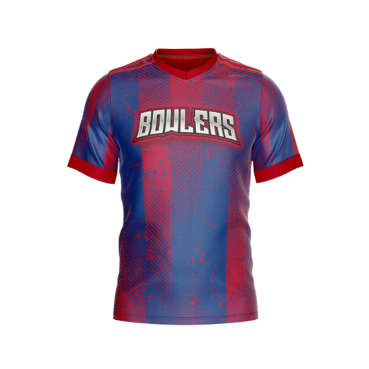 Front view of Patriotic Tint F Premium American Flag T-Shirt in red, white, and blue colors.