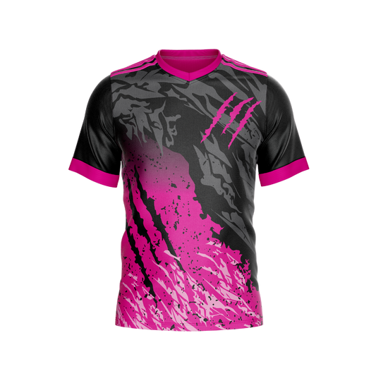Pink Scratch Premium Athletic Jersey front view