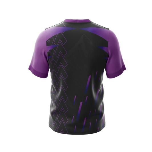 Purple Stamps Premium Jersey back view