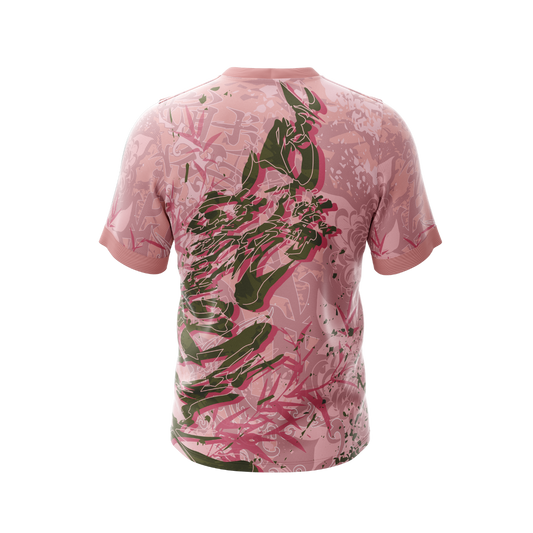 Back view of Sakura Pink V1 Premium Jersey showcasing design details