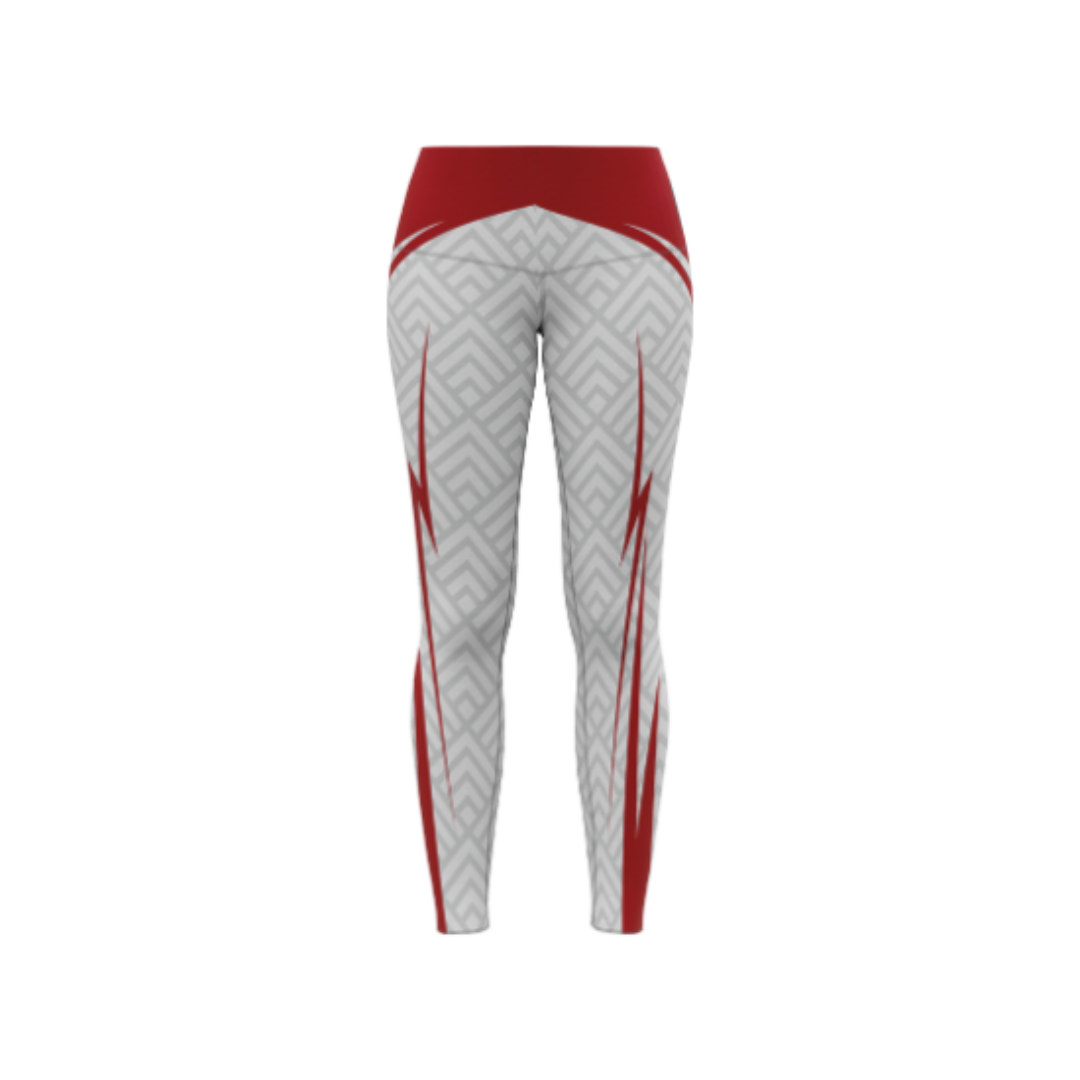Spartan White Leggings – High-waisted, seamless, and squat-proof activewear for women