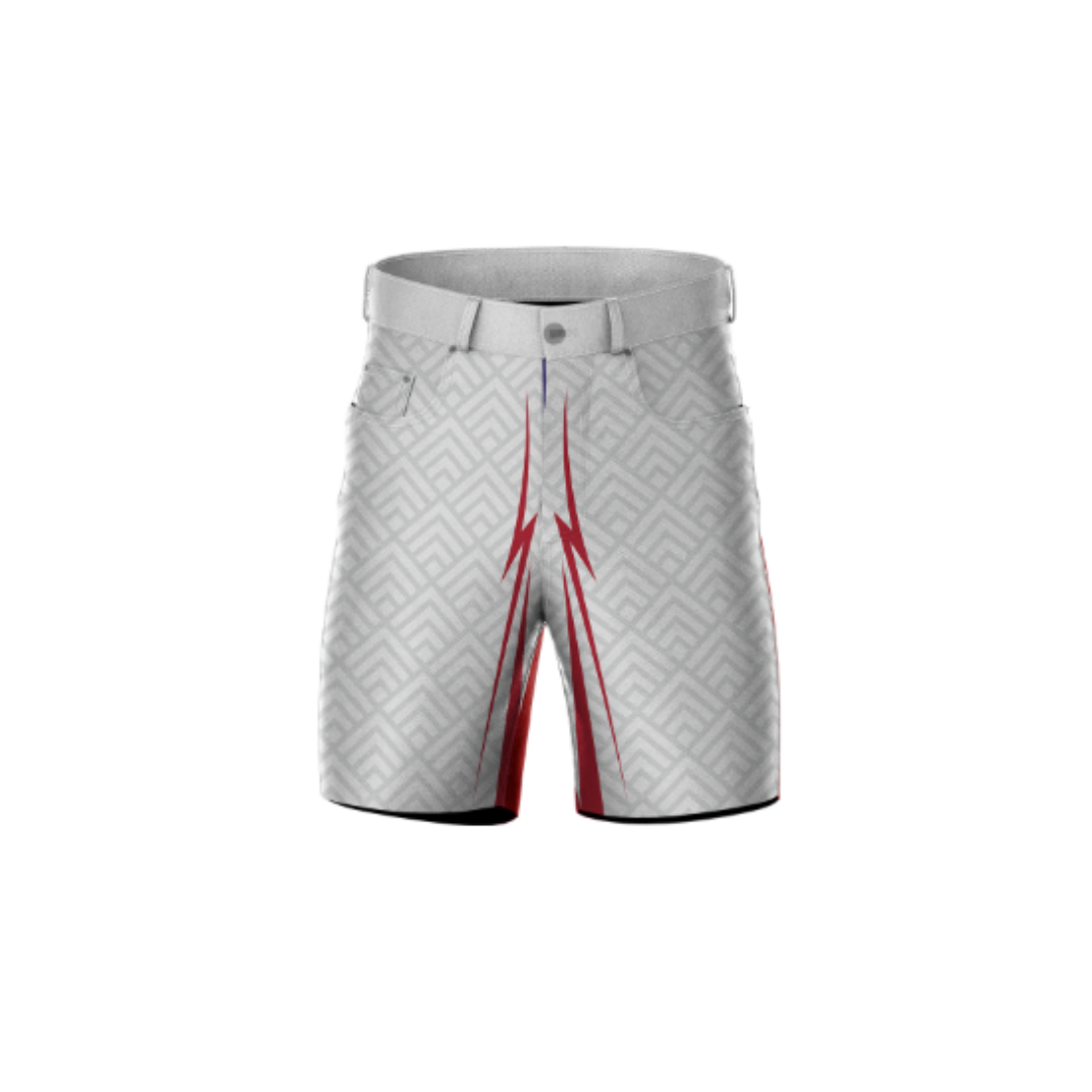Spartan White Shorts – designed for style and comfort during workouts.