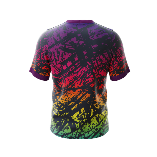 Back view of Street Pain Premium Athletic Jersey showcasing design details