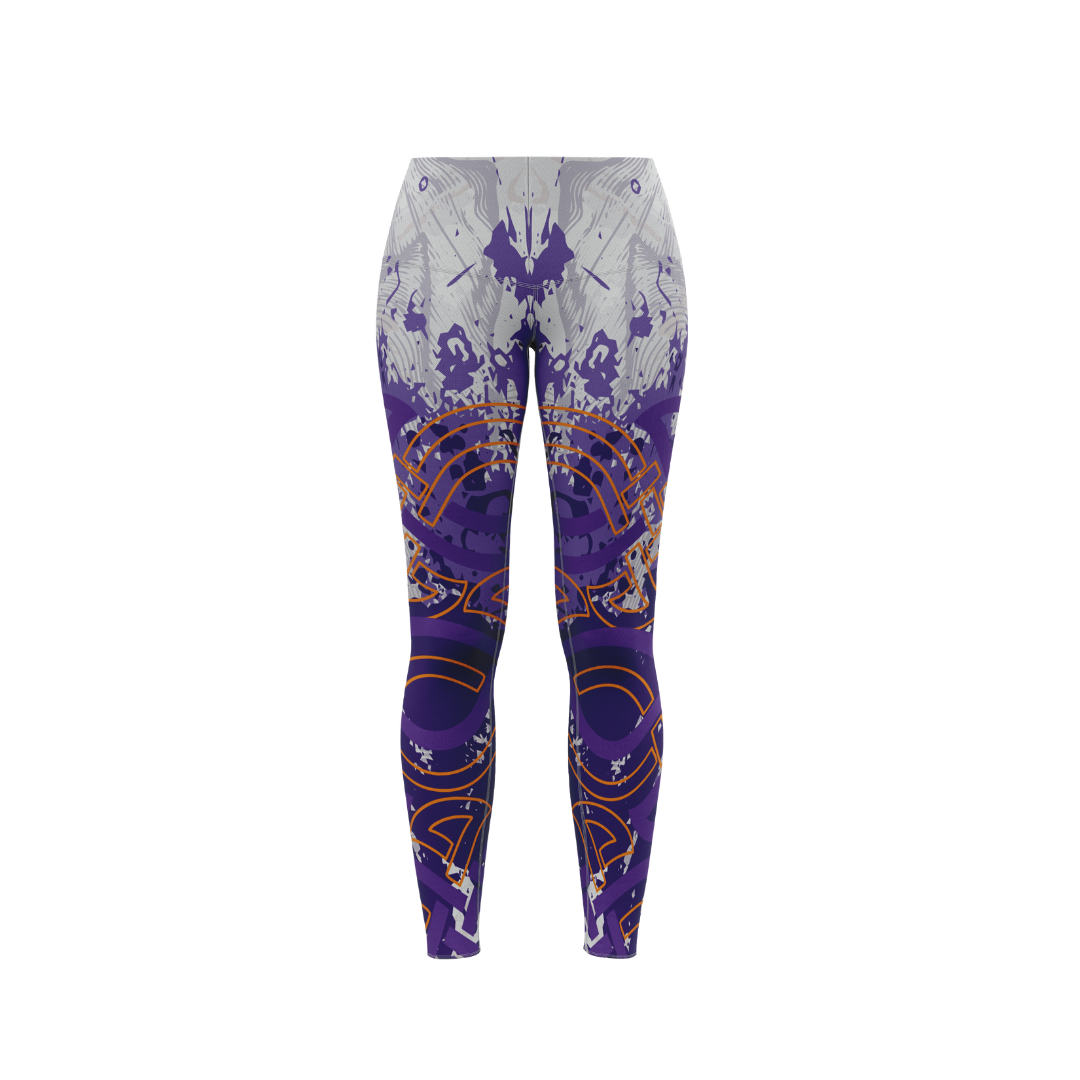 Tattoo Tribal High-Waisted Leggings – Stylish compression leggings with a bold tribal tattoo print, perfect for workouts and yoga