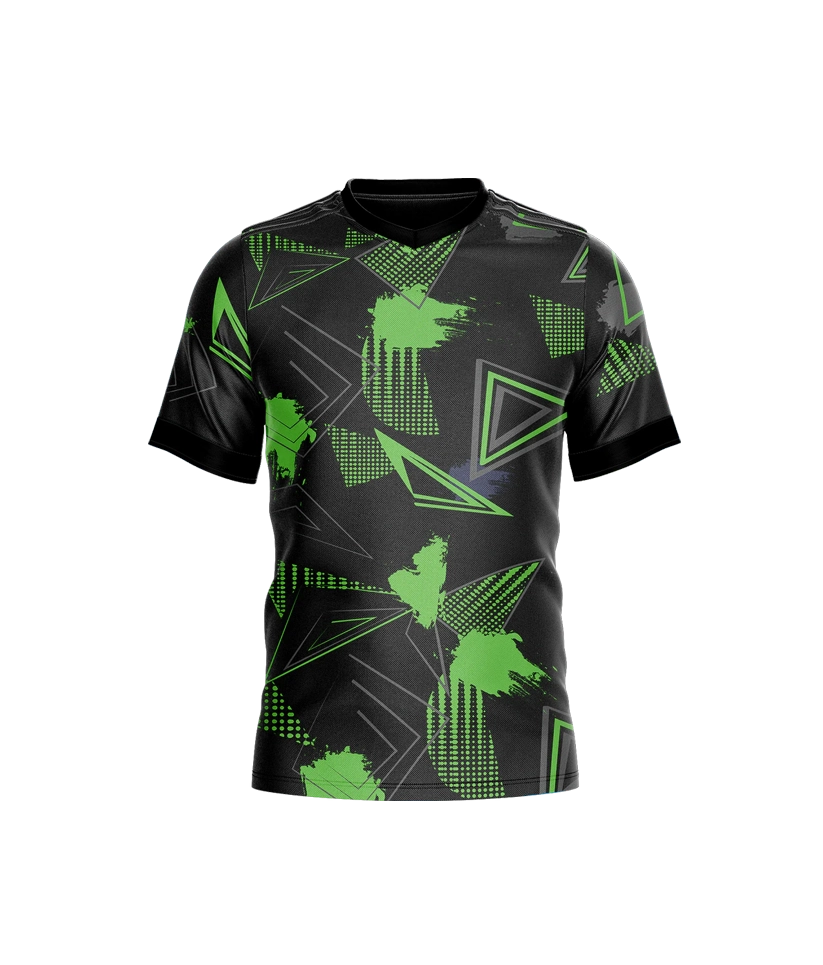 WhipperSnappleGreen green and black geometric shapes front.