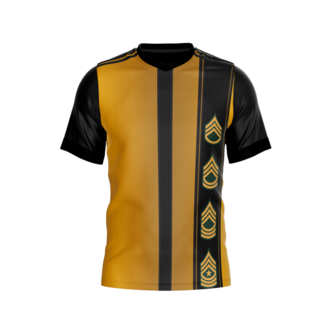 Yellow Badge Bowling Jersey front