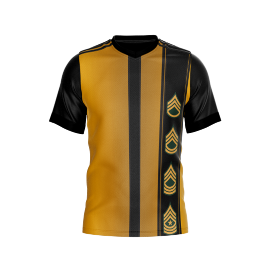 Yellow Badge Bowling Jersey front