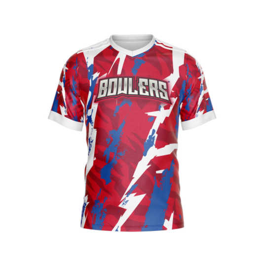 Front view of ZIPPER ZAG F customizable apparel by Total Package