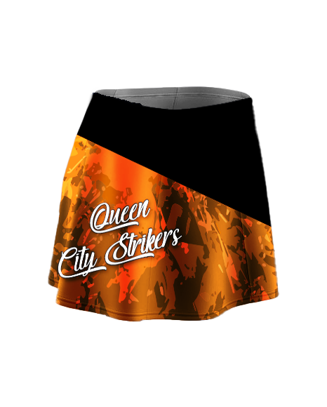 Queen City Strikers Orange Skort