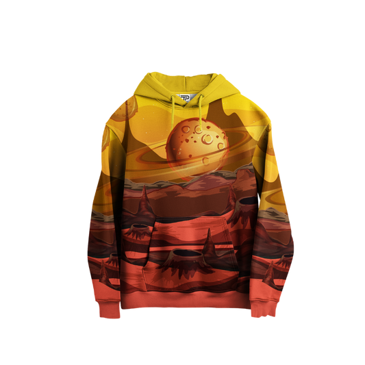 Cosmic Desert Planet Hoodie – Sci-Fi Landscape Graphic Hoodie