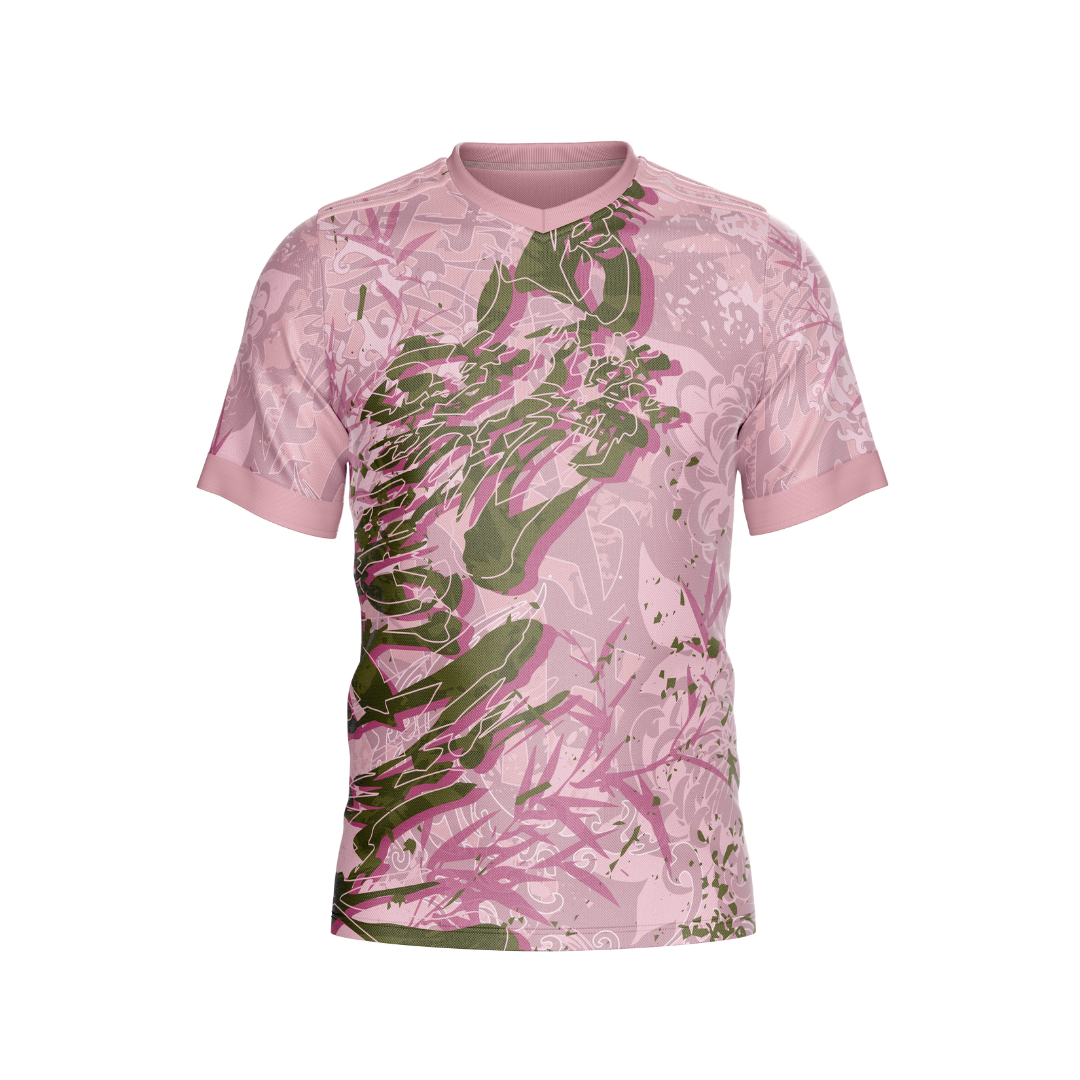 Front view of Sakura Pink V1 Premium Jersey by Total Package LLC