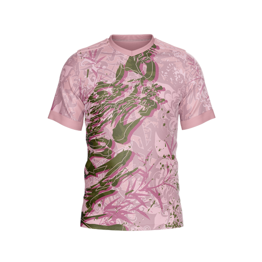 Front view of Sakura Pink V1 Premium Jersey by Total Package LLC