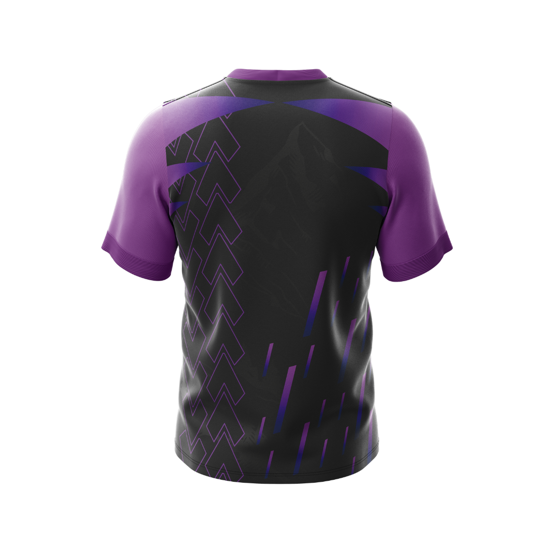 Purple Stamps Premium Jersey back view