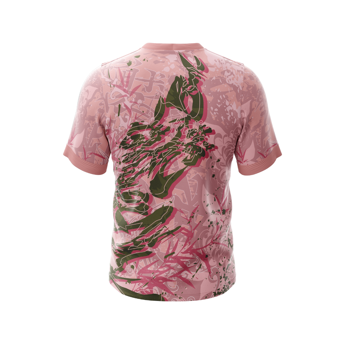 Back view of Sakura Pink V1 Premium Jersey showcasing design details