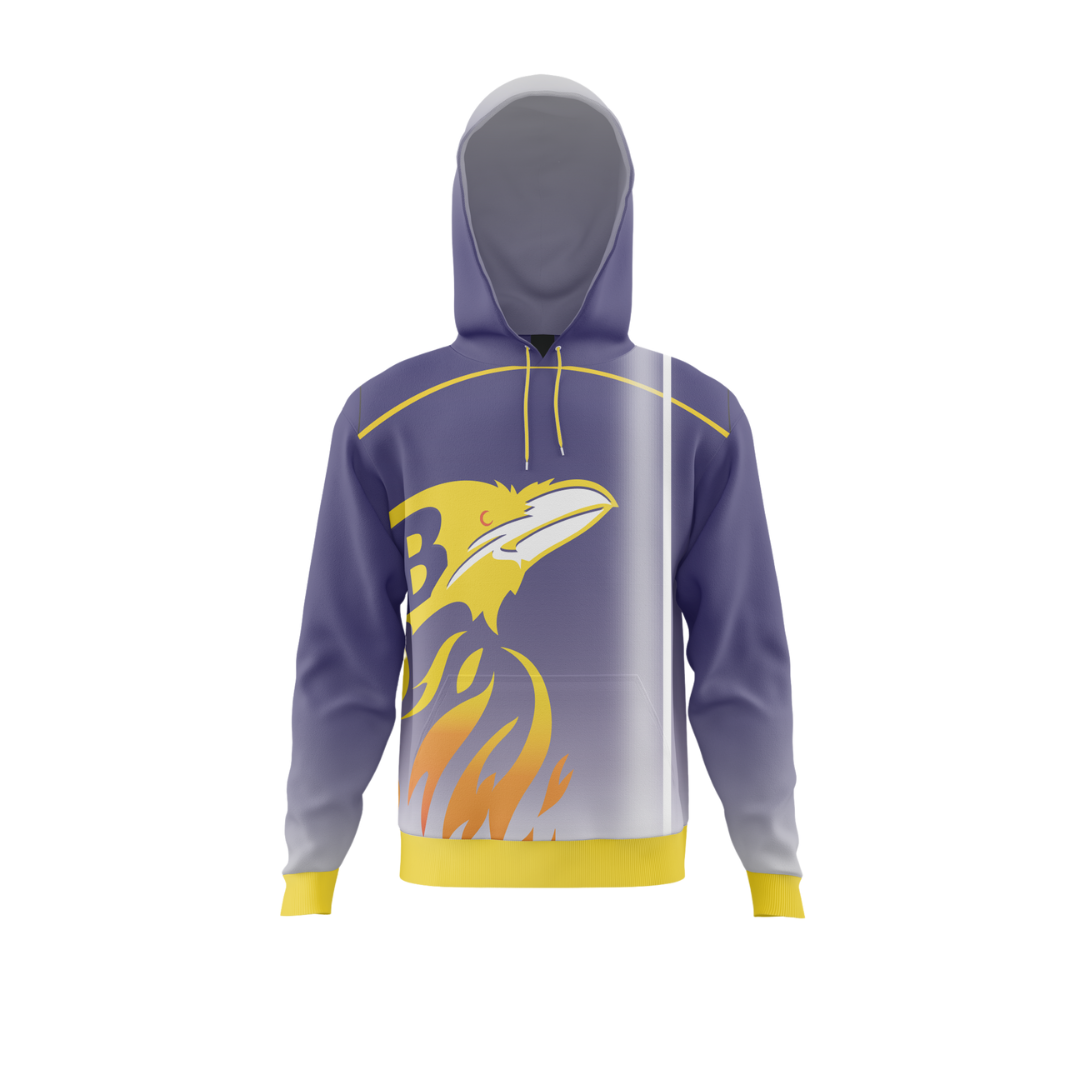 Front view of Twilight Crest Premium Bowling Hoodie by Total Package