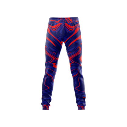 Blue Red Marble Pants – Stylish athletic pants with a unique marble pattern, perfect for casual and active wear.