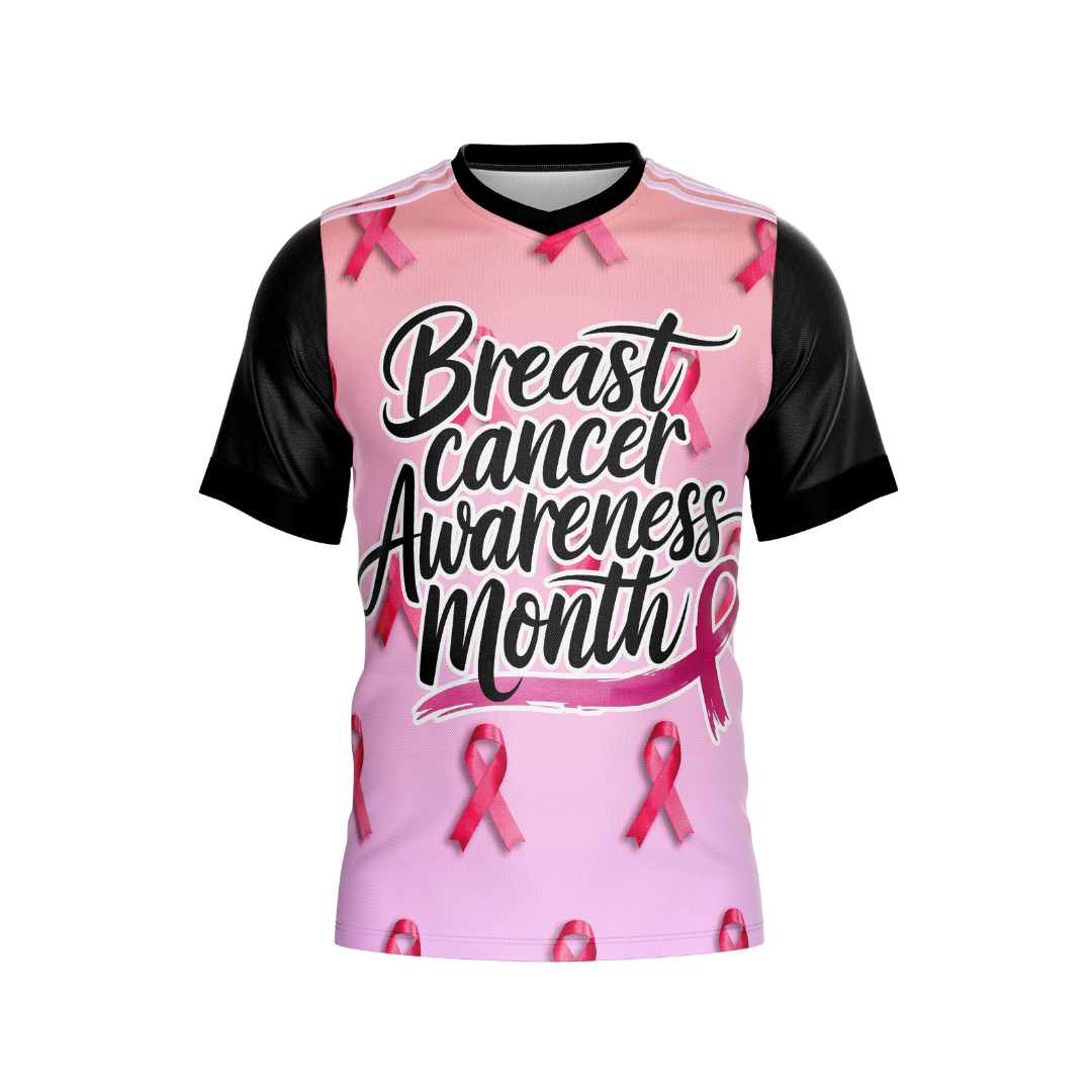 Breast Cancer Awareness Month Premium Jersey with a bold design.