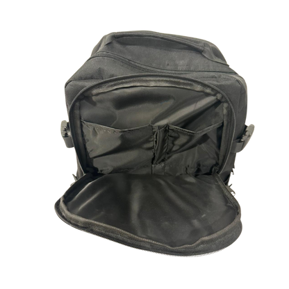 Close-up of water-resistant material and reinforced stitching