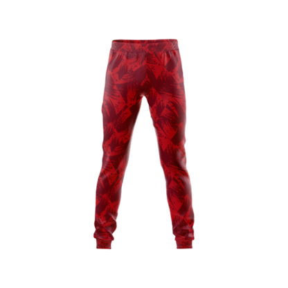 Front view of Diamond Leaf Patterned Bowling Pants