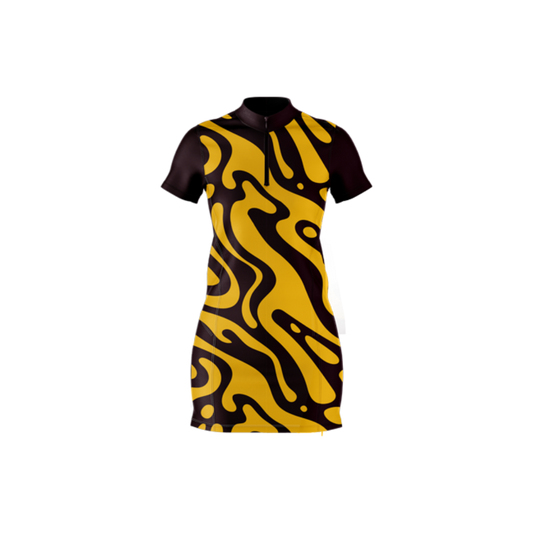 Golden Wave Bowling Dress
