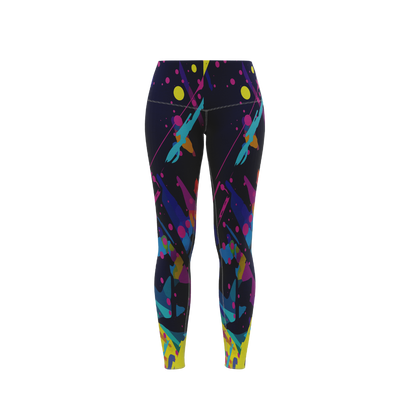 Gumpaint Premium Leggings in black, showcasing the sleek design and high-quality fabric.
