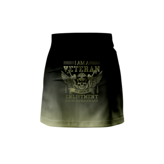 I Am a Veteran Bowling Skort with moisture-wicking fabric and compression shorts