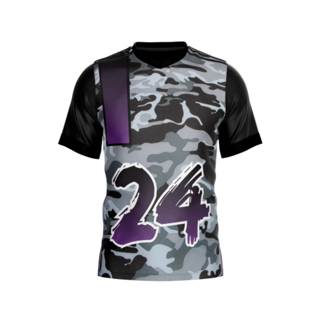 Front view of Military Beast Mode Bowling Jersey showcasing its design and fit.