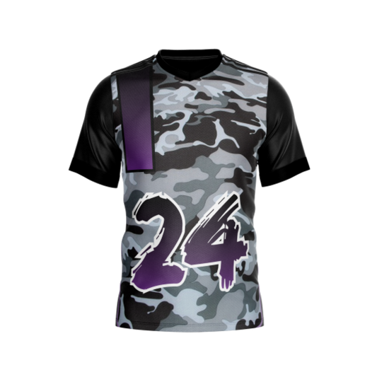 Front view of Military Beast Mode Bowling Jersey showcasing its design and fit.