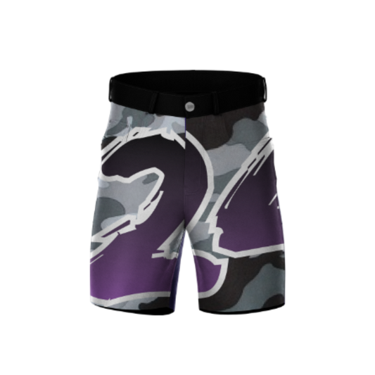 Military Beast Mode Bowling Shorts with bold graphics and breathable fabric
