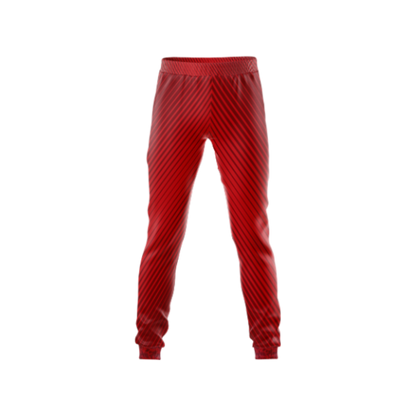 Front view of Men's See Red Stripes Athletic Pants