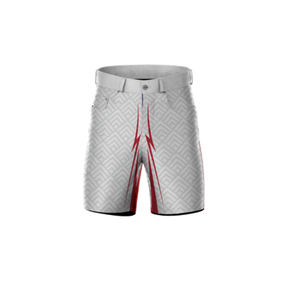 Spartan White Shorts – designed for style and comfort during workouts.