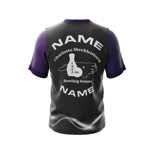 Design 4 Custom Bowling Jersey Back - Back View