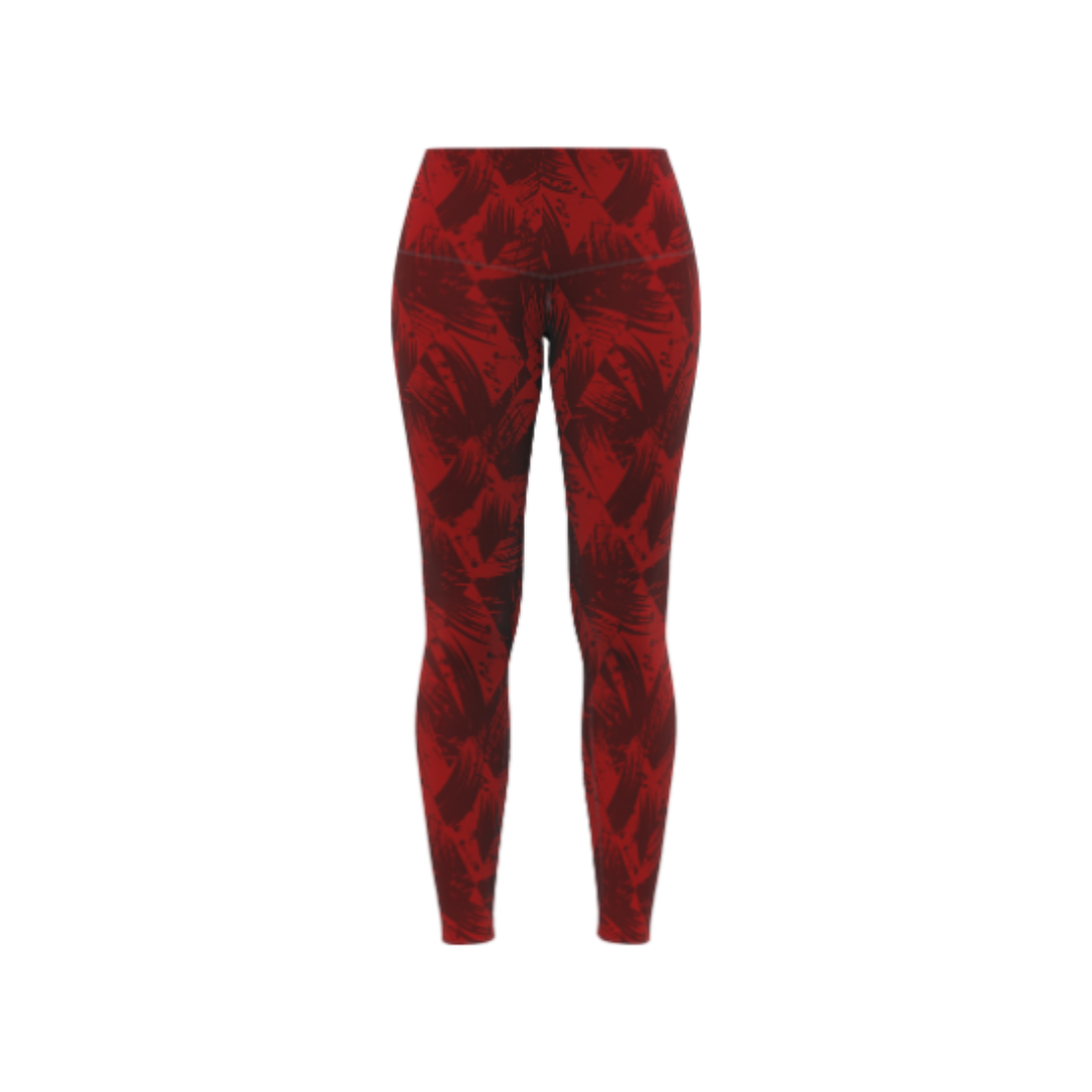 Diamond Leaf Women's Leggings – High-waisted, moisture-wicking, and flexible activewear