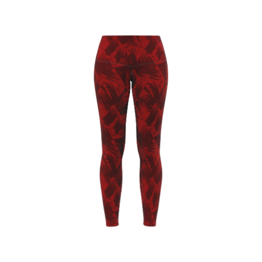 Diamond Leaf Women's Leggings – High-waisted, moisture-wicking, and flexible activewear