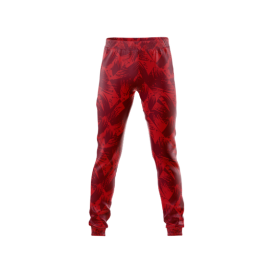 Front view of Diamond Leaf Patterned Bowling Pants